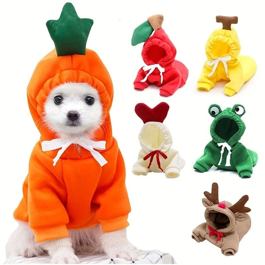 Cute Fruit Dog Clothes - Fruit Themed Hoodies