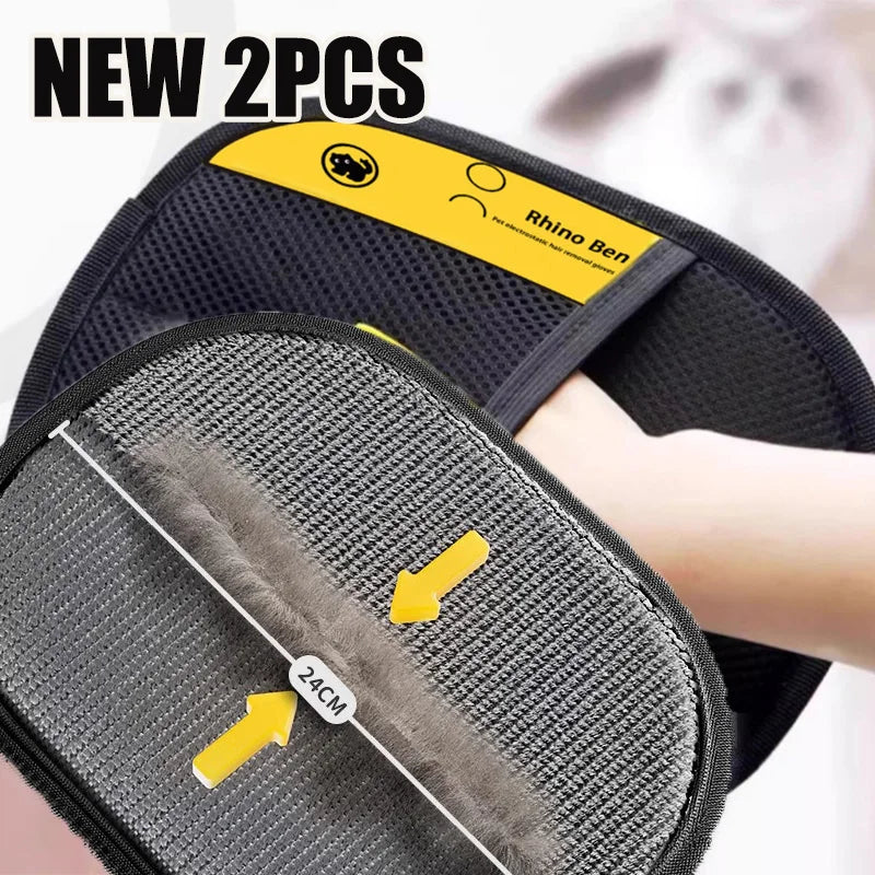 Pet hair cleaning gloves PetsSync ©