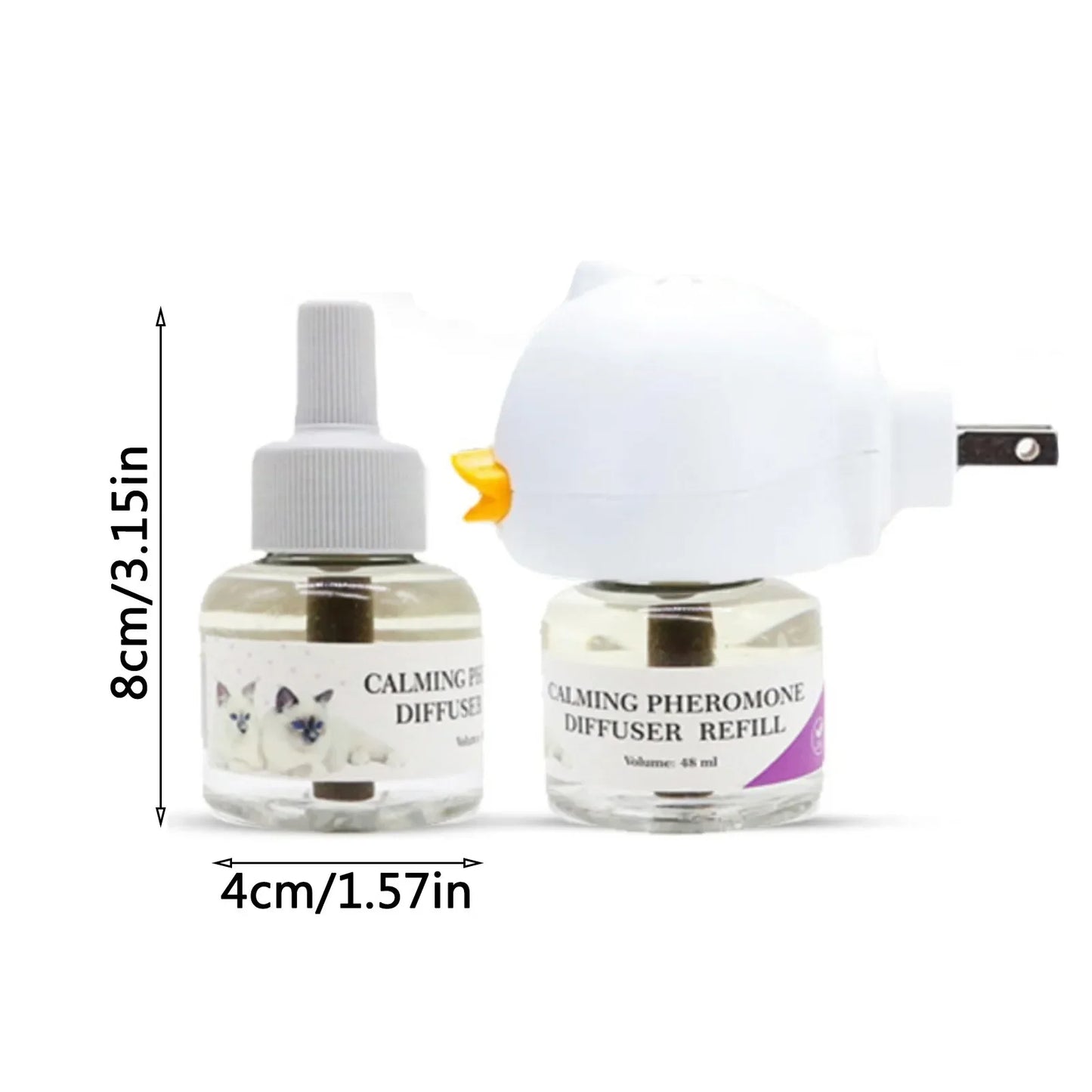 Calming Pheromone Diffuser Kit for Cats - 30-Day Refill and Relaxing Spray