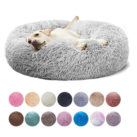 Premium Ultra Soft Donut Bed for Cats and Dogs with Calming Effect