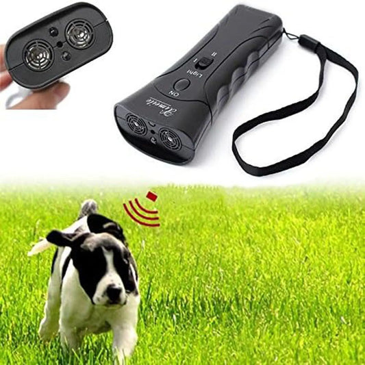 Ultrasonic Anti-Barking Device with LED - Battery-Free Educational Repeller