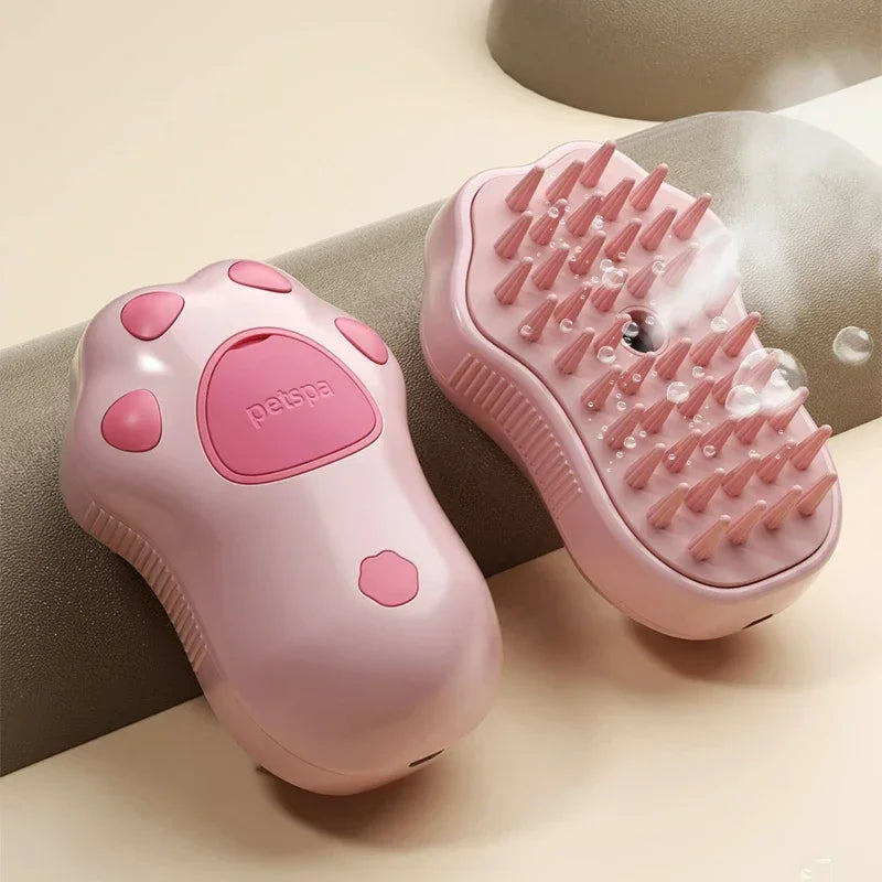 3-in-1 Electric Pet Brush with Steam - Spray Massager for Dogs and Cats