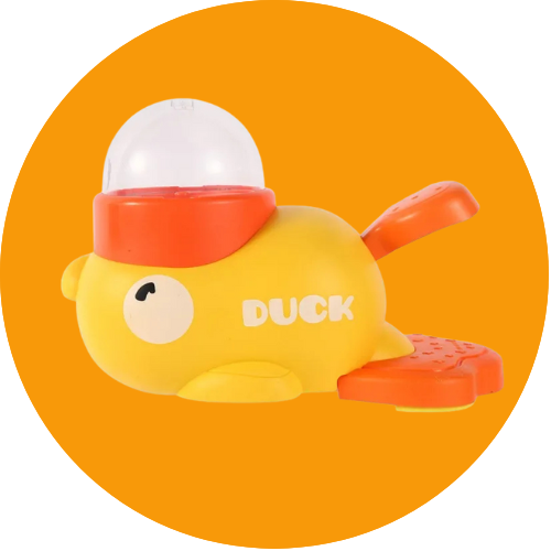 Yellow Duck Interactive Feeder - Anti-Treat Feeder Puzzle for Pets