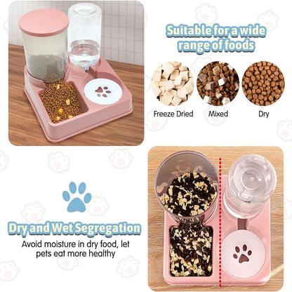 2-in-1 Automatic Feeder for Cats and Dogs