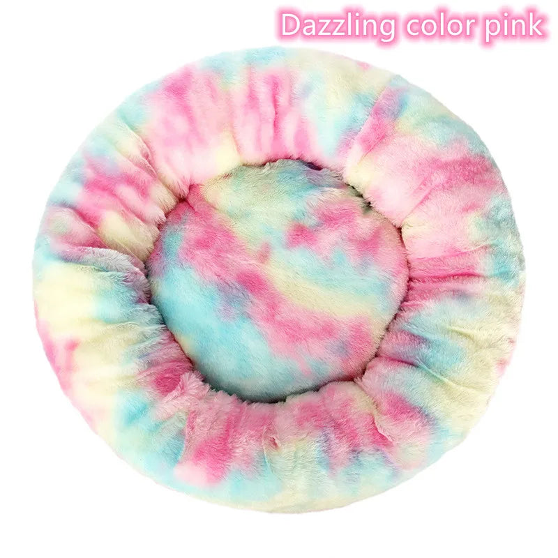 Premium Ultra Soft Donut Bed for Cats and Dogs with Calming Effect