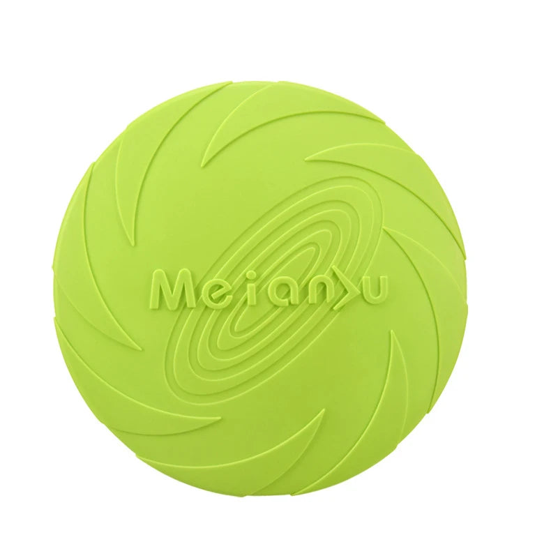 Silicone Flying Disc for Dogs - Bite-Resistant Multicolor Interactive Toy