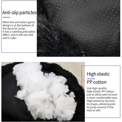 Premium Ultra Soft Donut Bed for Cats and Dogs with Calming Effect