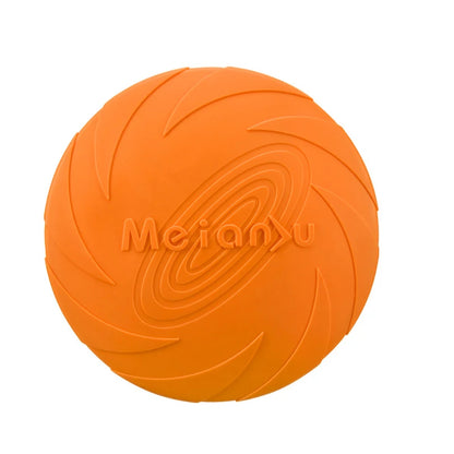 Silicone Flying Disc for Dogs - Bite-Resistant Multicolor Interactive Toy