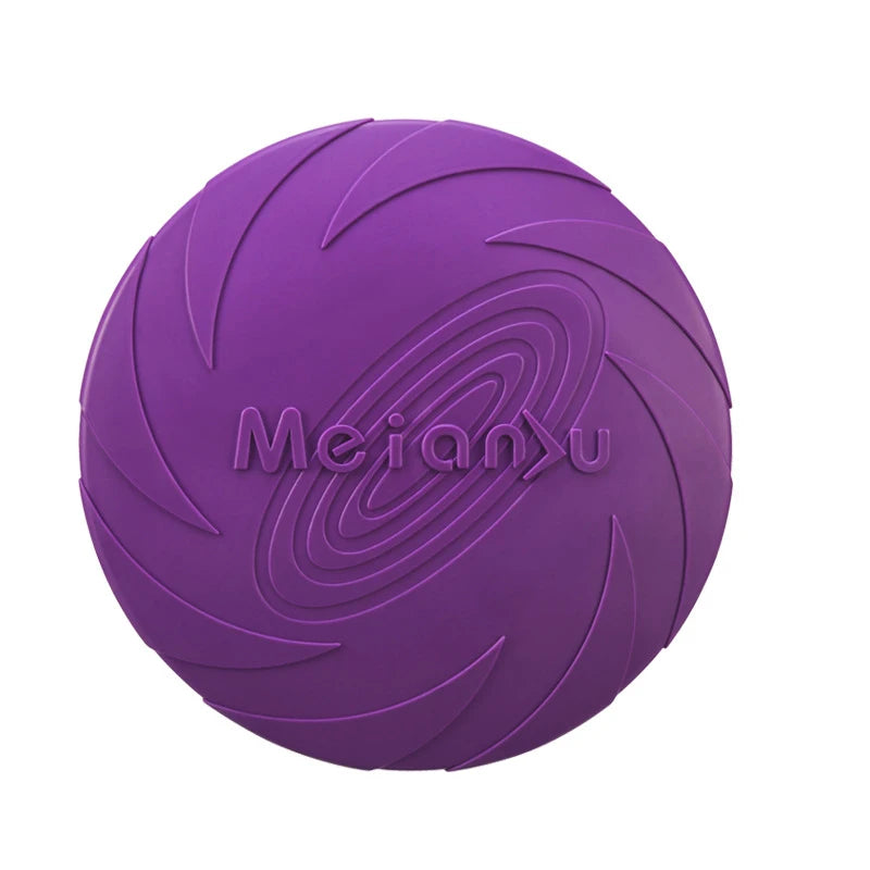 Silicone Flying Disc for Dogs - Bite-Resistant Multicolor Interactive Toy
