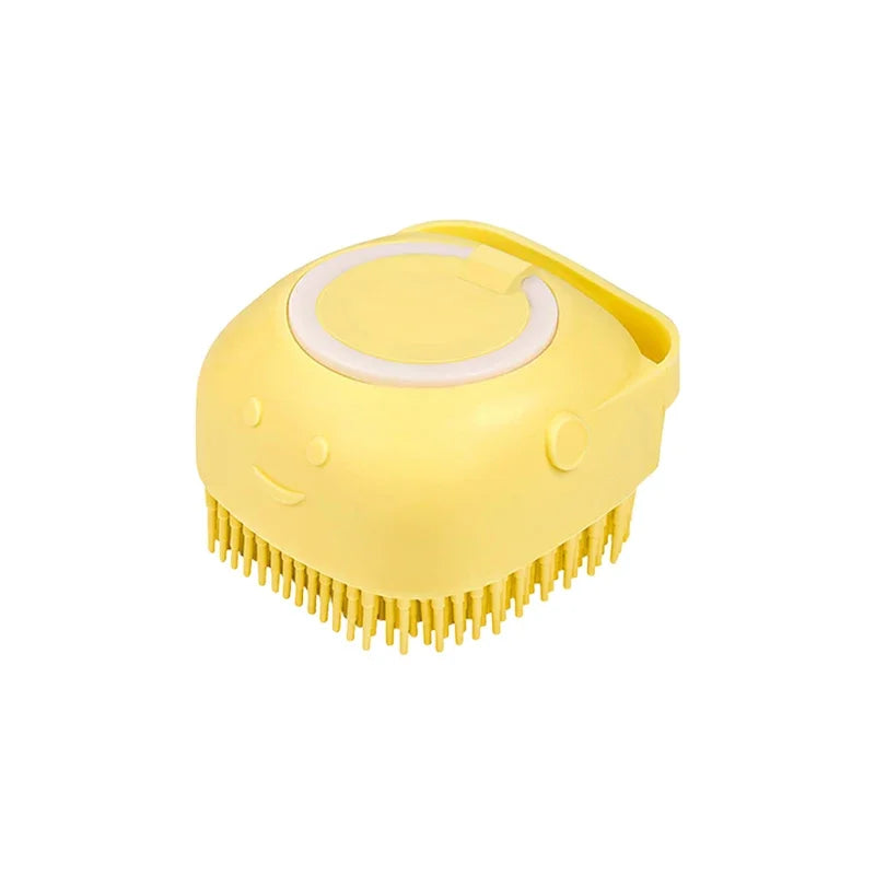Silicone Pet Bath Brush - Massager and Shampoo Dispenser