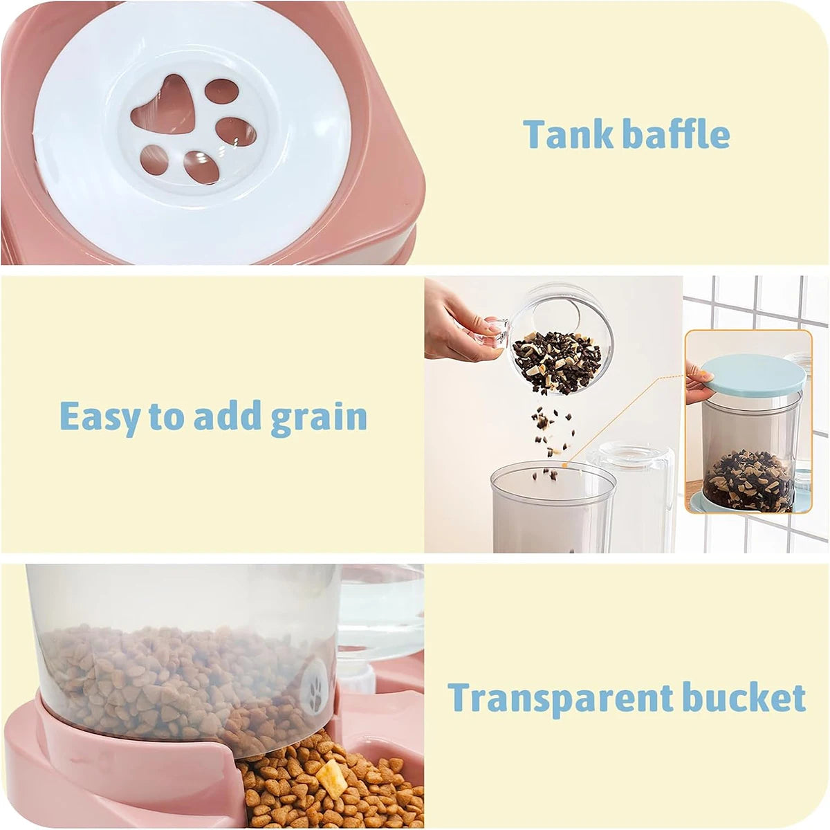 2-in-1 Automatic Feeder for Cats and Dogs