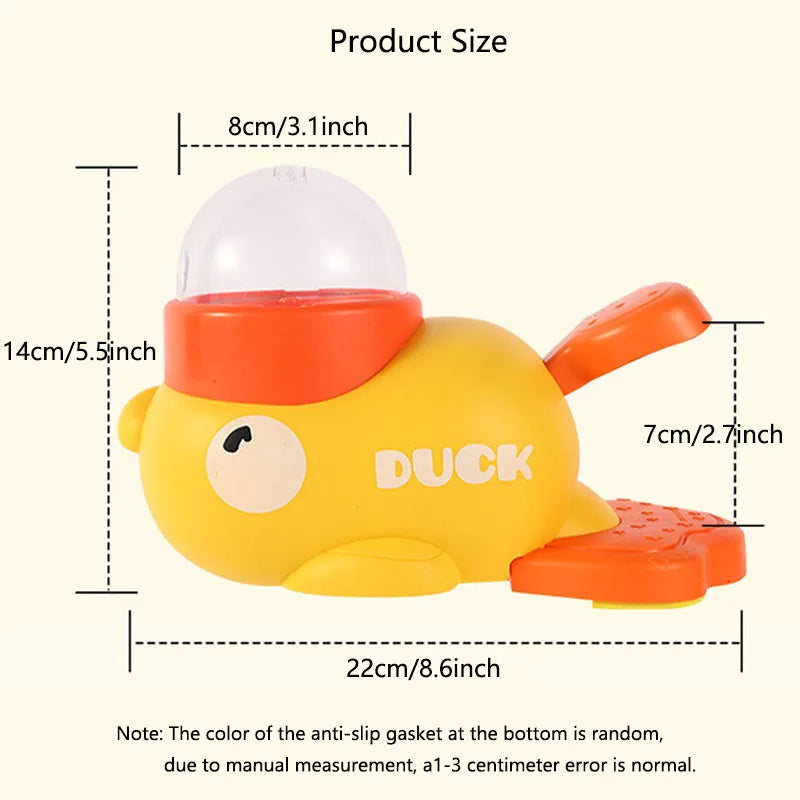 Yellow Duck Interactive Feeder - Anti-Gulping Puzzle Feeder for Pets