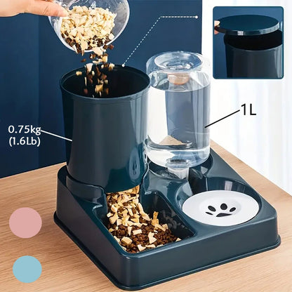 2-in-1 Automatic Feeder for Cats and Dogs