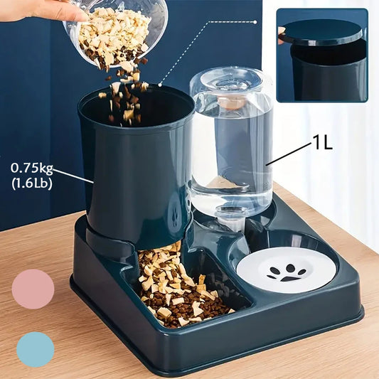 2-in-1 Automatic Feeder for Cats and Dogs