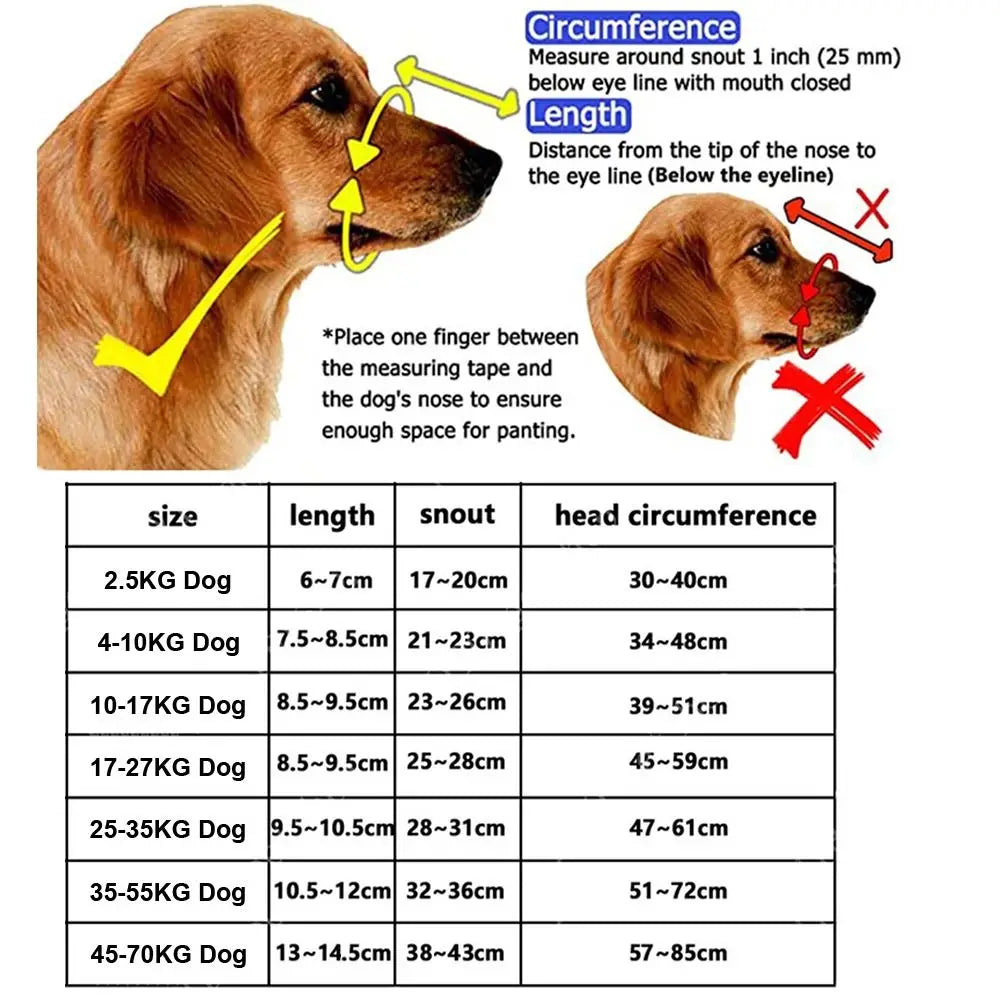 Adjustable Anti-Bite Dog Muzzle