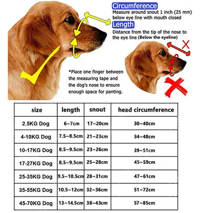 Adjustable Anti-Bite Dog Muzzle