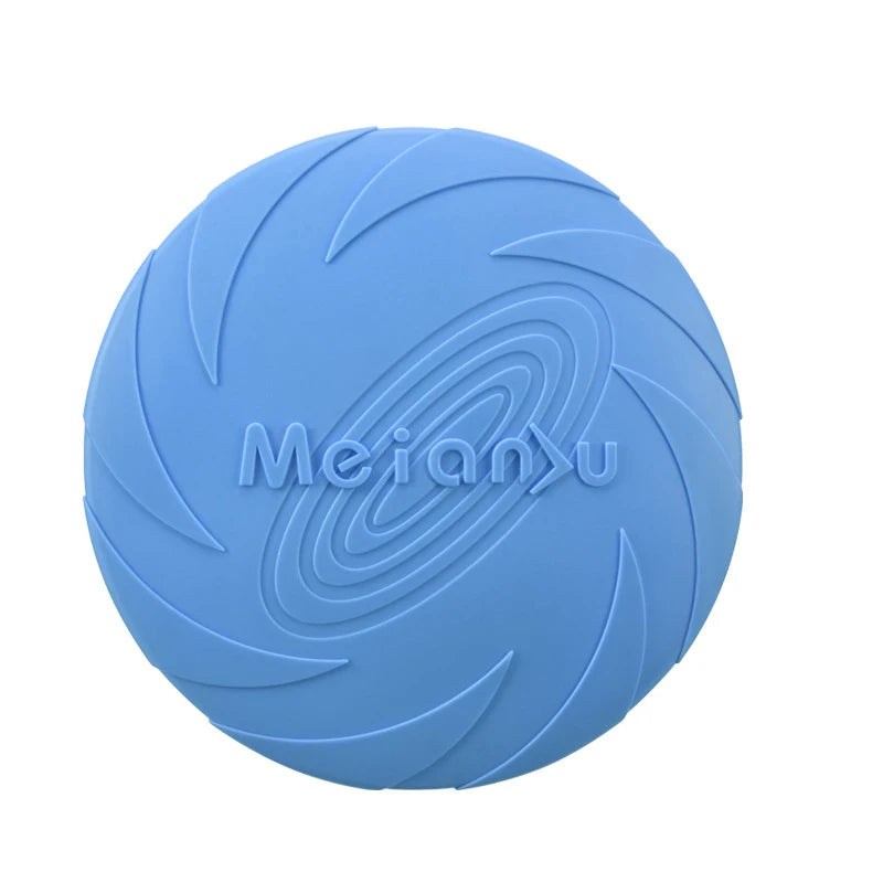 Silicone Flying Disc for Dogs - Bite-Resistant Multicolor Interactive Toy