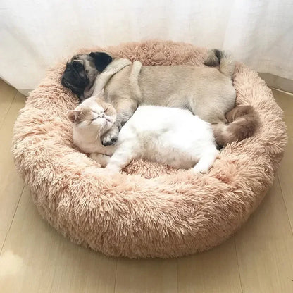Premium Ultra Soft Donut Bed for Cats and Dogs with Calming Effect