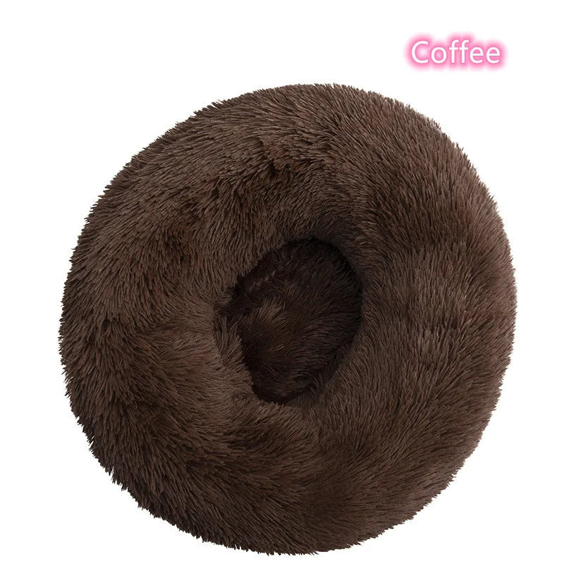 Premium Ultra Soft Donut Bed for Cats and Dogs with Calming Effect